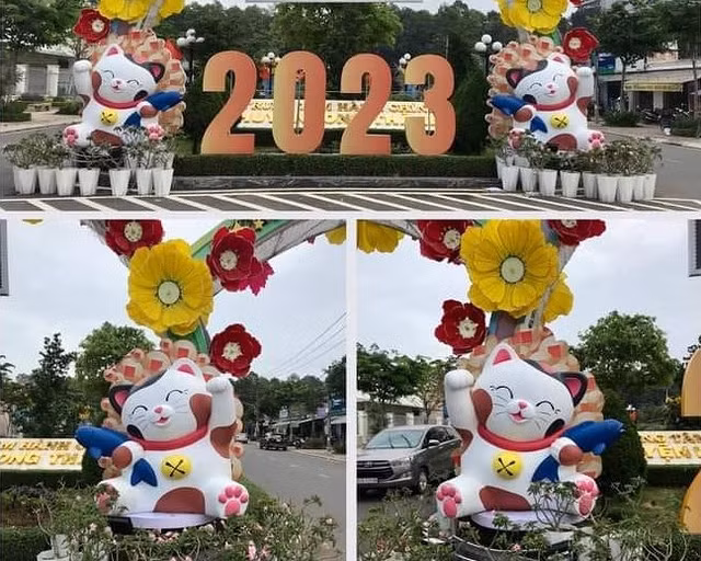 Linh vật mèo Tết 2023 “trình làng” vô số kiểu tạo hình độc, lạ - Hình 14 Linh vat meo Tet 2023 “trinh lang” vo so kieu tao hinh doc, la-Hinh-14