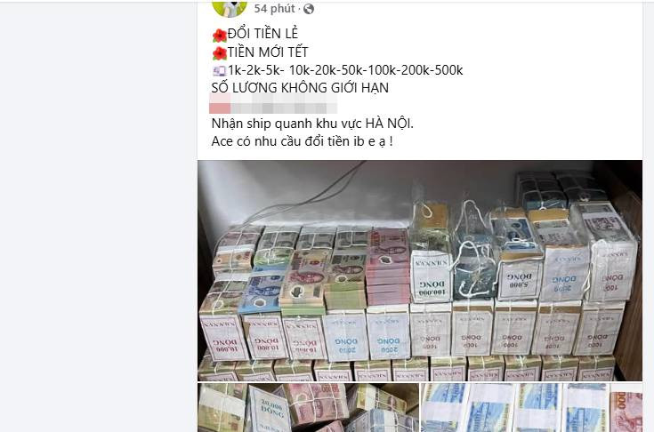 Nở rộ đổi tiền lì xì Tết, 'chợ đen' sôi động - Hình 2 No ro doi tien li xi Tet, 'cho den' soi dong-Hinh-2