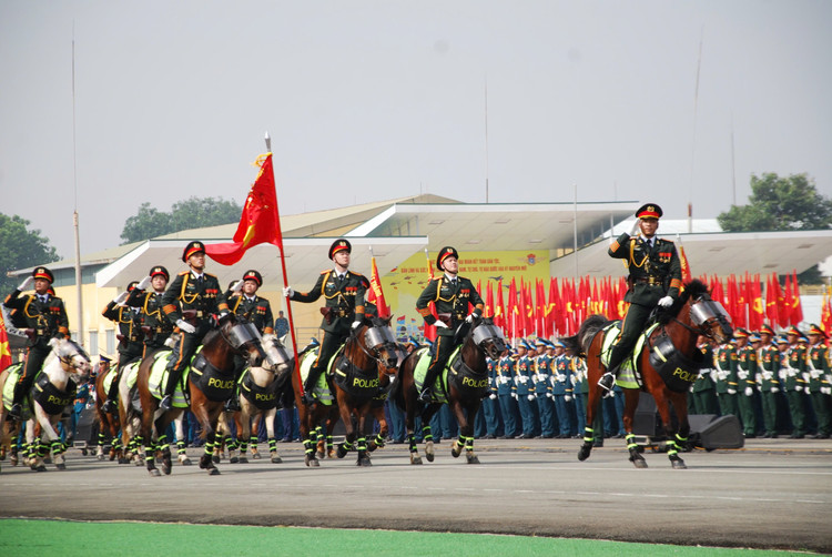 Dai tuong Nguyen Tan Cuong kiem tra dong vien cac khoi dieu binh-Hinh-40