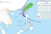 Bão Fung Wong di chuyển nhanh, gây sóng lớn và gió mạnh ở Biển Đông