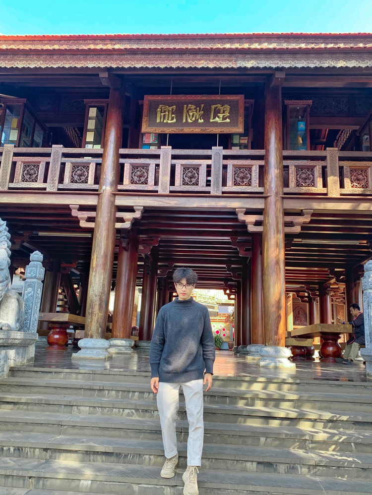 Chùa Khải Đoan còn là điểm chụp ảnh yêu thích của du khách. Ảnh: Phan Bá Lộc Chùa Khải Đoan còn là điểm chụp ảnh yêu thích của du khách. Ảnh: Phan Bá Lộc