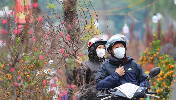 Thoi tiet ngay 2/2: Khong khi lanh tang cuong, mien Bac mua phun, ret dam