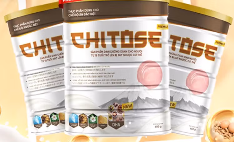 Canh bao thuc pham bo sung Chitose quang cao nhu thuoc chua benh