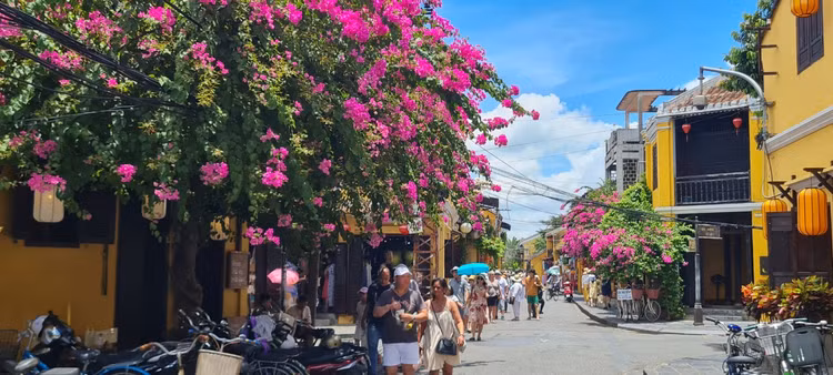 Me man gian hoa giay, su quan tu o “thi tran dep nhat the gioi“