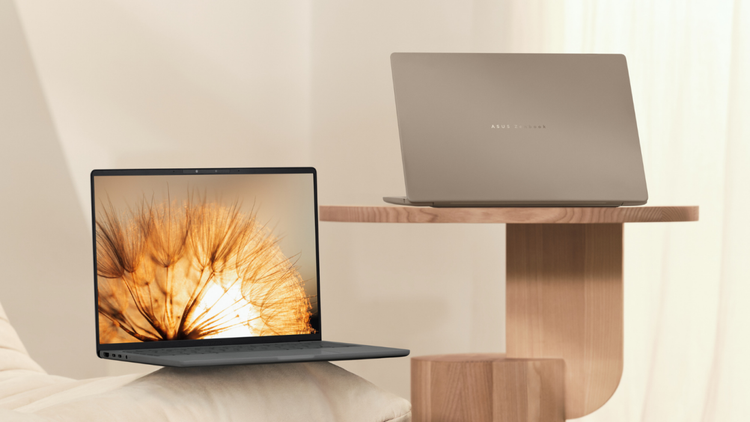 2. Asus Zenbook A14: Nặng chỉ 0,98kg, Asus Zenbook A14 UX3407 đánh bại nhiều đối thủ với vỏ Ceraluminum bền bị, chống sốc và trầy xước. Trang bị chip Qualcomm Snapdragon X series cùng pin 70Wh, Zenbook A14 cung cấp hiệu năng đủng đầu dân đầy ấn tượng. (Ảnh: Mashable)