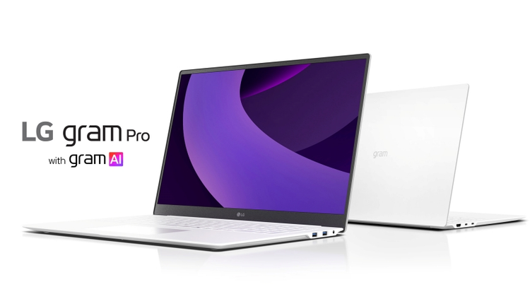 3. LG Gram Pro 16Z90TR: LG Gram Pro 16Z90TR là sự lựa chọn tối ưu cho những ai tìm kiếm laptop vừa mỏng nhẹ, vừa mạnh mẽ. Với màn hình IPS 16 inch 2K WQXGA, card đồ họa Nvidia RTX4050, và chip Intel Core Ultra "Arrow Lake," chiếc laptop này chỉ dày 1,42cm và nặng 1,36kg. (Ảnh: live.lge.co.kr)