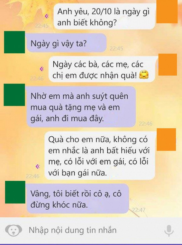 Mua quà cho bà, cho mẹ, cho em gái là chưa đủ cần phải nhớ có phần cho bạn gái nữa.