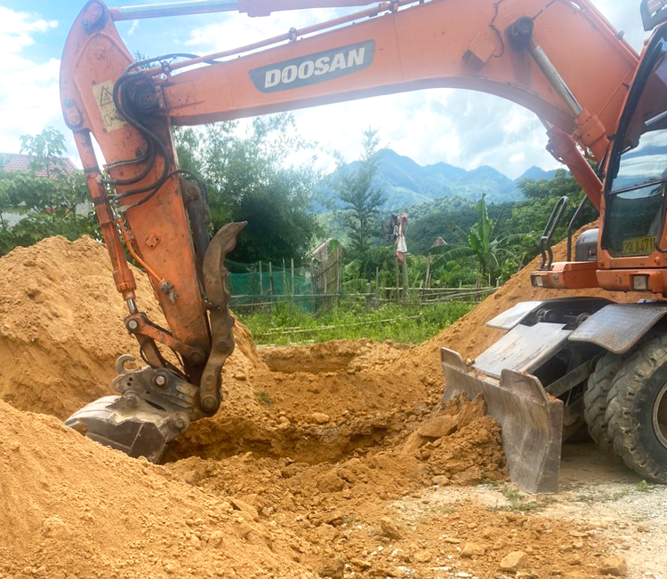 Doan thanh nien Ngan hang Bac A khoi cong xay dung diem truong moi cho hoc sinh Hoa Binh-Hinh-4