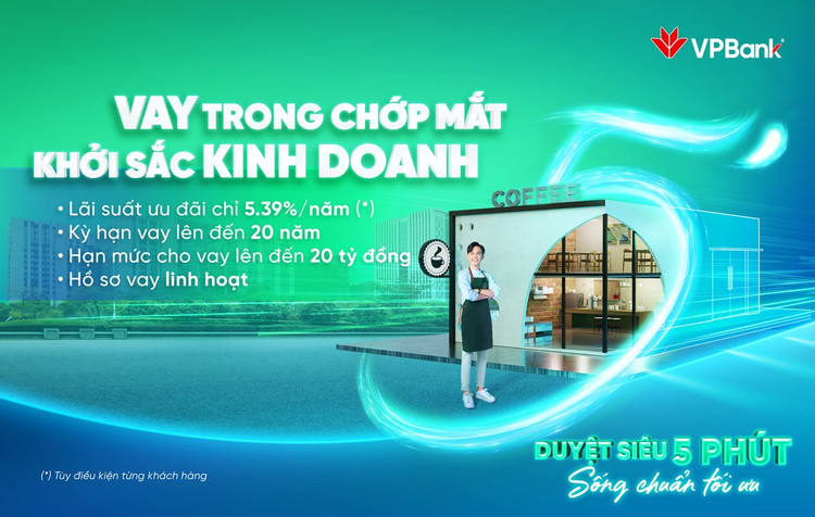 VPBank tung goi uu dai lai suat tu 5,39% cho ho kinh doanh