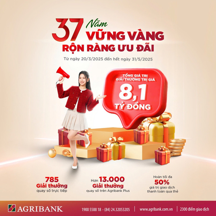 Agribank tri an khach hang voi hon 13.700 phan qua hap dan