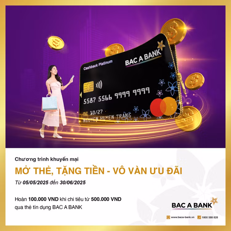Mo the tin dung BAC A BANK la co hieu qua