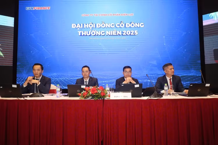 EVNFINANCE to chuc thanh cong dai hoi co dong nam 2025