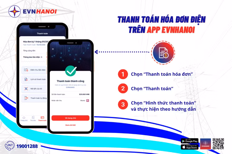 EVNHANOI da day manh ung dung cong nghe trong viec thanh toan tien dien moi luc moi noi-Hinh-2