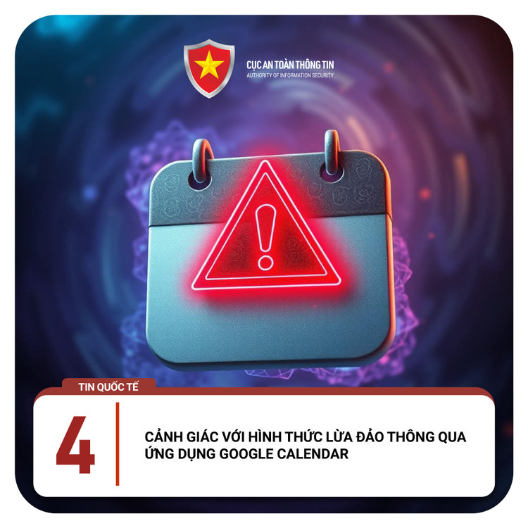 Canh bao lua dao moi qua ung dung Google Calendar: Chuyen gia chi meo