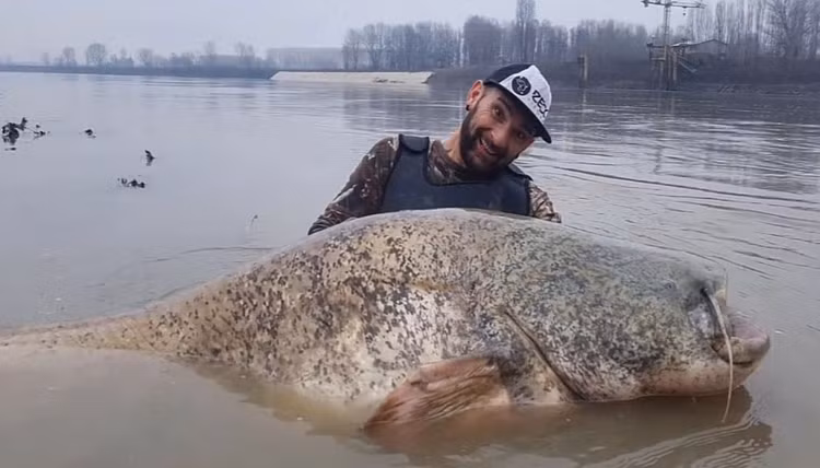 Cau ca tren song, lanh gay dung trung 'quai ngu' tung an thit nguoi