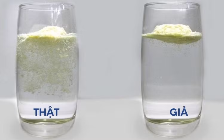 Dau hieu nhan biet sua bot gia, tranh 