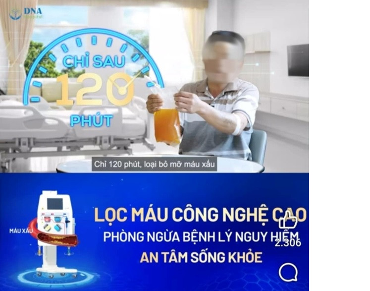 Benh vien Da khoa Quoc te DNA quang cao “vong” cong nghe loc mau?-Hinh-2
