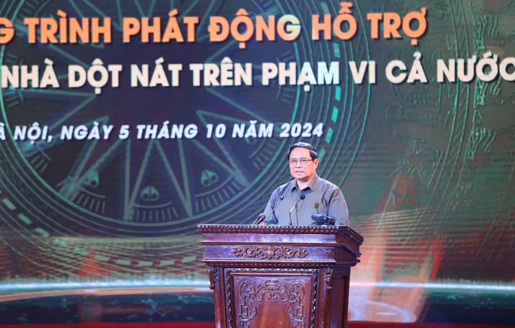 Agribank ung ho 100 ty dong chuong trinhh xoa nha tam, nha dot nat tren ca nuoc