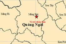 Động đất 4,5 độ ở Quảng Ngãi sáng 11/9 gây rung lắc xa