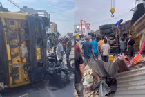 Quảng Ngãi: Xe ben gây tai nạn liên hoàn, 1 người tử vong