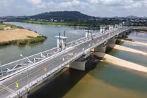 Đập dâng hạ lưu sông Trà Khúc sắp đi vào vận hành thử nghiệm