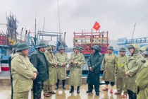Bộ Quốc phòng kiểm tra, chỉ đạo ứng phó bão số 13 tại Quảng Ngãi
