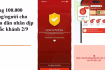 Cảnh báo lừa đảo liên quan chính sách tặng quà 100.000đ dịp Quốc khánh 2/9