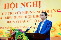 Cử tri Hải Phòng đánh giá cao chương trình hành động của ông Vũ Văn Tiến 