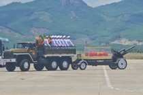 Linh cữu nguyên Chủ tịch nước Trần Đức Lương đến Chu Lai