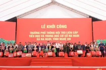 Sáng 9/11, khởi công đồng loạt 72 trường nội trú vùng biên