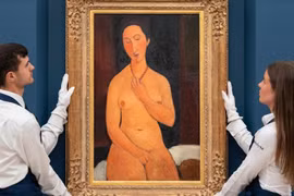 Kiệt tác hội họa của họa sĩ Amedeo Modigliani lập kỷ lục bán giá cao