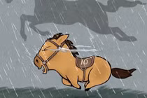 Chú ngựa Mã Tiểu Dã vừa chạy vừa khóc gây sốt mạng