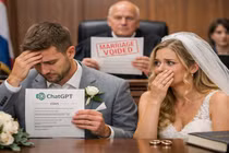 Nhờ ChatGPT viết lời thề, cặp đôi bị tòa hủy hôn