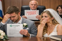 Nhờ ChatGPT viết lời thề, cặp đôi bị tòa hủy hôn