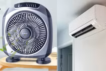 Dùng điều hòa kèm quạt này, mát hơn, ít tốn điện