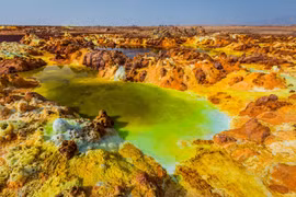 Dallol - Thế giới ngoài hành tinh giữa sa mạc nóng bỏng