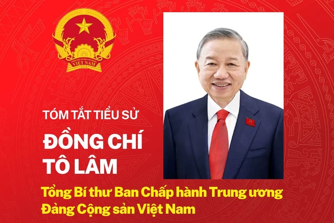Tiểu sử đồng chí Tô Lâm - Tổng Bí thư Ban Chấp hành Trung ương Đảng khóa XIV