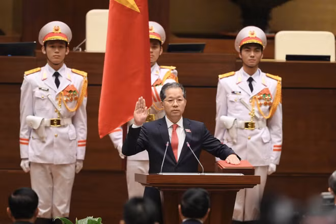 Chánh án TAND tối cao Nguyễn Văn Quảng tuyên thệ, phát biểu nhậm chức