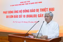 MTTQ Việt Nam tiếp nhận 673 tỷ đồng ủng hộ đồng bào bị thiệt hại do bão số 10