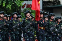 Các khối diễu binh, diễu hành đi giữa vòng tay của nhân dân