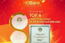 HDBank giữ vị trí thứ 3 Top ngân hàng niêm yết uy tín và hiệu quả nhất Việt Nam