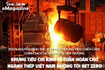 Khung tiêu chí kinh tế tuần hoàn cho ngành thép Việt Nam hướng tới Net Zero