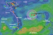 Vùng áp thấp trên Biển Đông đã mạnh lên thành áp thấp nhiệt đới
