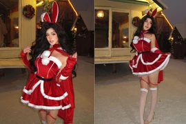 Màn hóa thân thành 'bà già Noel' táo bạo gây tranh cãi của hot girl xứ Trung