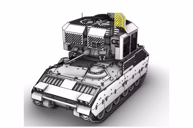 Ukraine trang bị giáp lồng cho xe chiến đấu Bradley “đối phó” UAV - Hình 7 Ukraine trang bi giap long cho xe chien dau Bradley “doi pho” UAV-Hinh-7