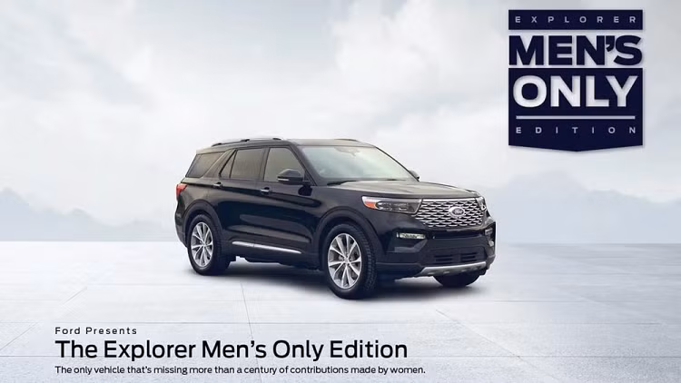 Ford ra mắt chiếc Explorer không thể chạy được nếu thiếu phụ nữ? - Hình 3 Ford ra mat chiec Explorer khong the chay duoc neu thieu phu nu?-Hinh-3