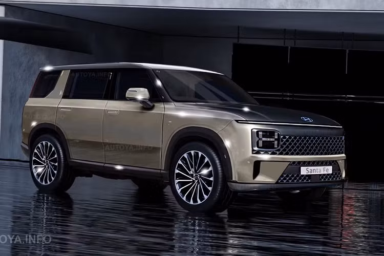 Xem trước thiết kế "vuông thành sát cạnh" của Hyundai SantaFe 2024 Xem truoc thiet ke