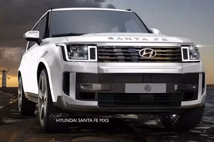 Xem trước thiết kế "vuông thành sát cạnh" của Hyundai SantaFe 2024 - Hình 6 Xem truoc thiet ke