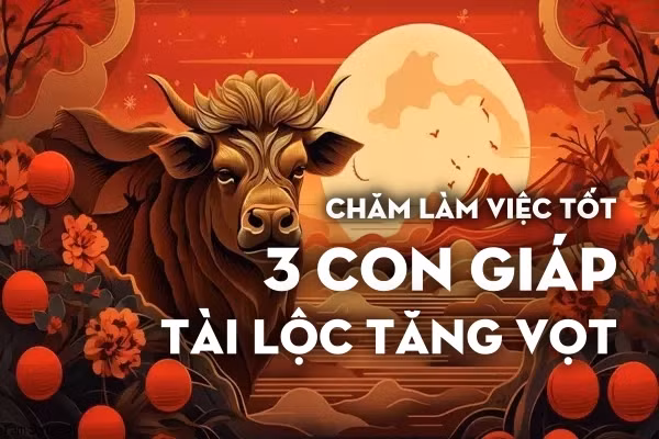 Cham lam viec tot, cuoi nam 3 con giap nay tai loc tang vot
