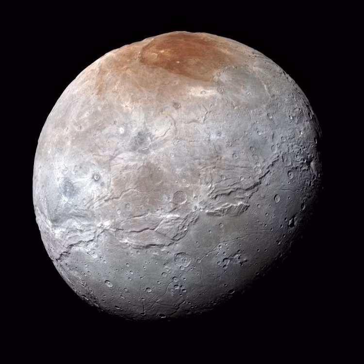 Giải mã vùng nắp đỏ trên mặt trăng Charon của sao Diêm Vương - Hình 5 Giai ma vung nap do tren mat trang Charon cua sao Diem Vuong-Hinh-5